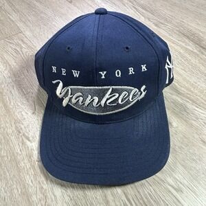 VTG New York Yankees Snapback‎ Hat MLB Baseball Annco Blue Cap